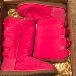 Tall Bailey bow UGG boots